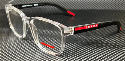 Prada Linea Rossa Ps 06Pv 2Az1O1 Crystal Men'S 57