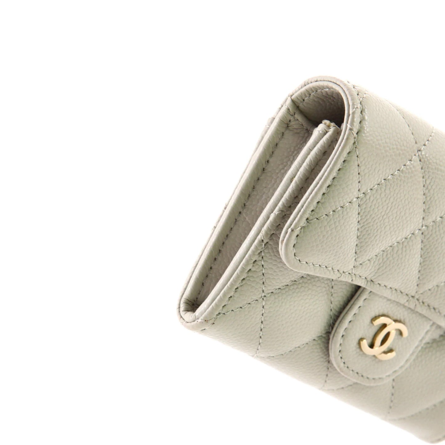 Chanel Classic Flap Card Case Quilted Caviar