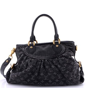 Louis Vuitton Neo Cabby Handbag Denim Mm