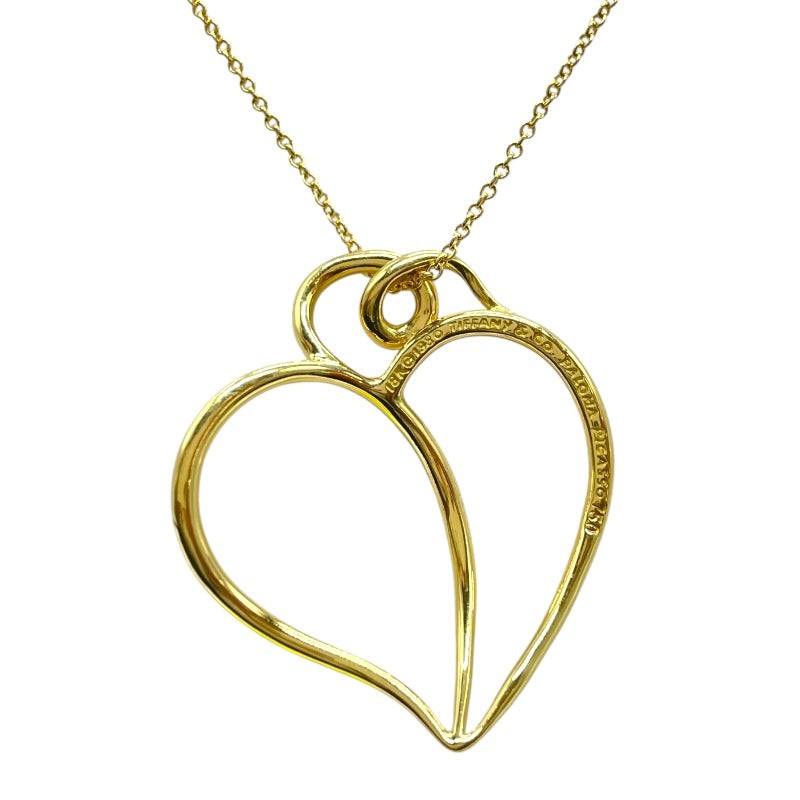 Tiffany & Co. Apple Leaf Heart Necklace Gold 18K 750