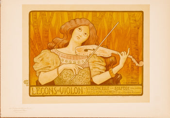 Paul Berthon Lecons De Violin Les Maitres De L Affiche 1895 1899 Chaix Paris