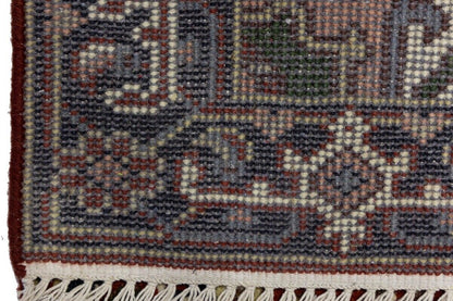 Geometric Heriz Serapi Oriental Rug Farmho Foyer