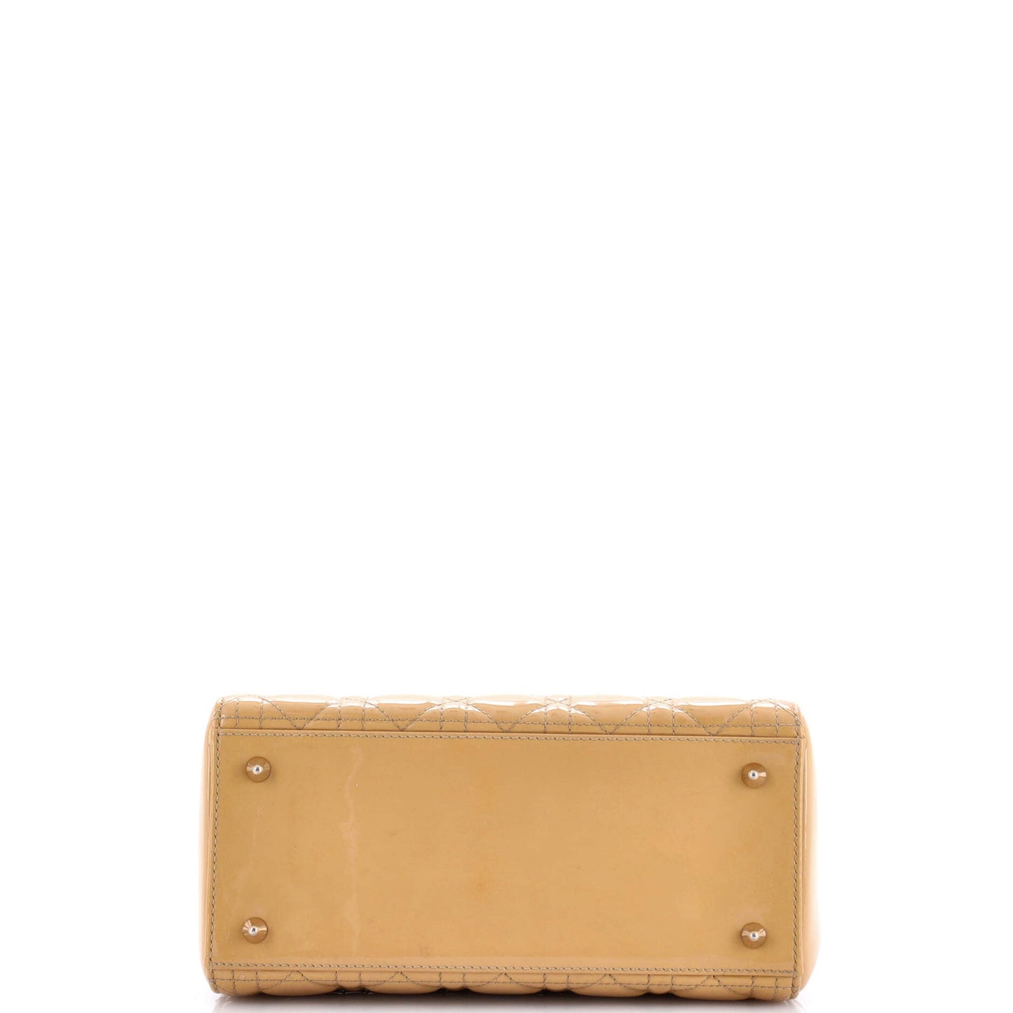 Christian Dior Lady Dior Bag Cannage Quilt Patent Medium