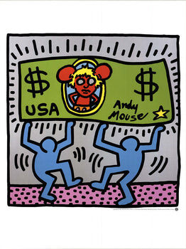 Keith Haring Andy Mouse 