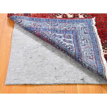 3'7"X5' Old Farsian Saroogh Good Cond Repetitive Design Hand Knotted Rug