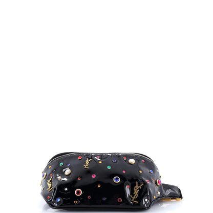 Saint Laurent Classic Monogram Belt Bag Embellished Leather