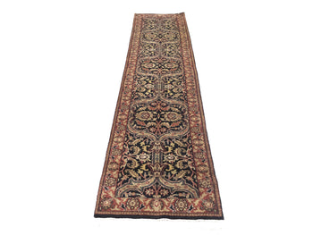 Agra Jaipur Oriental Runner Rug Wool Hand-Knotted