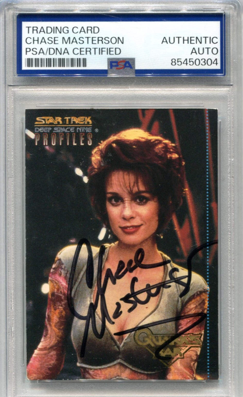 Chase Masterson 1997 Skybox Star Trek Deep Space Nine #5 Psa Authentic Auto Card