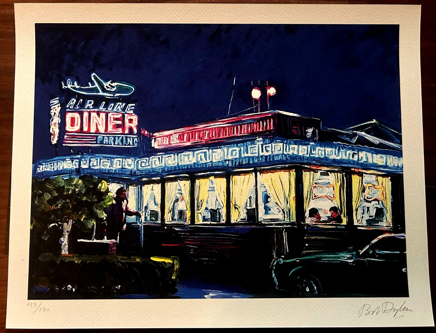 Bob Dylan Lithograph Coa Signed Op Numbered By Hand Limited