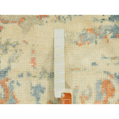 5'9"X9' Broken Heris Design Supple Collection Pure Wool Hand Knotted Rug