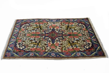 One-Of-A-Kind Handmade Oriental Rug Small Floral