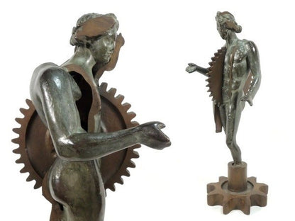Arman Signed 13In Original Bronze Sculpture