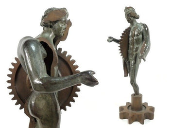 Arman Signed 13In Original Bronze Sculpture