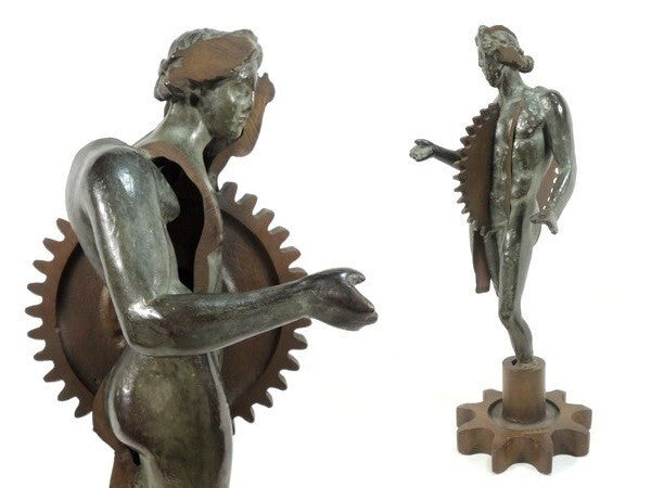 Arman Signed 13In Original Bronze Sculpture