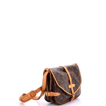 Louis Vuitton Saumur Handbag Monogram Canvas 30