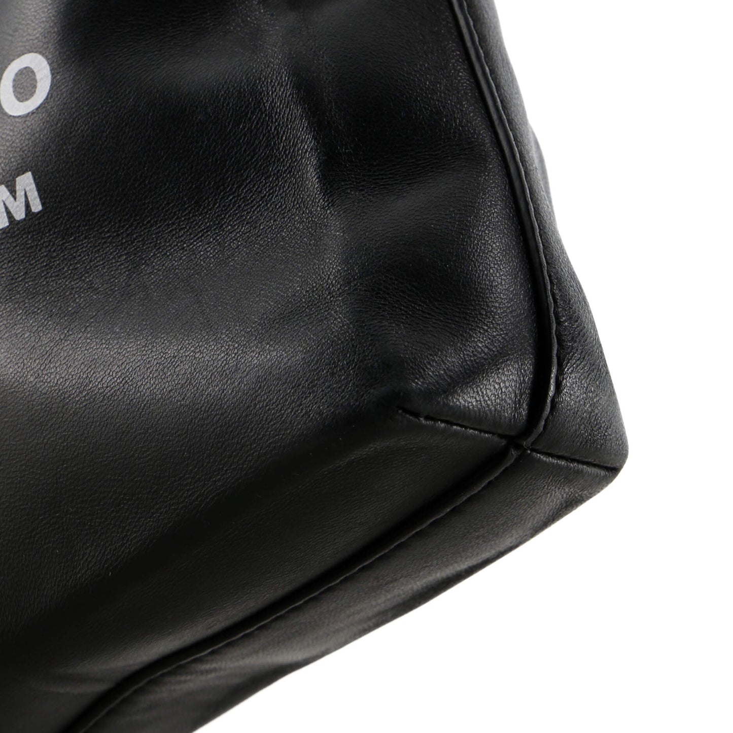 Off White Block Pouch Shoulder Bag Printed Leather