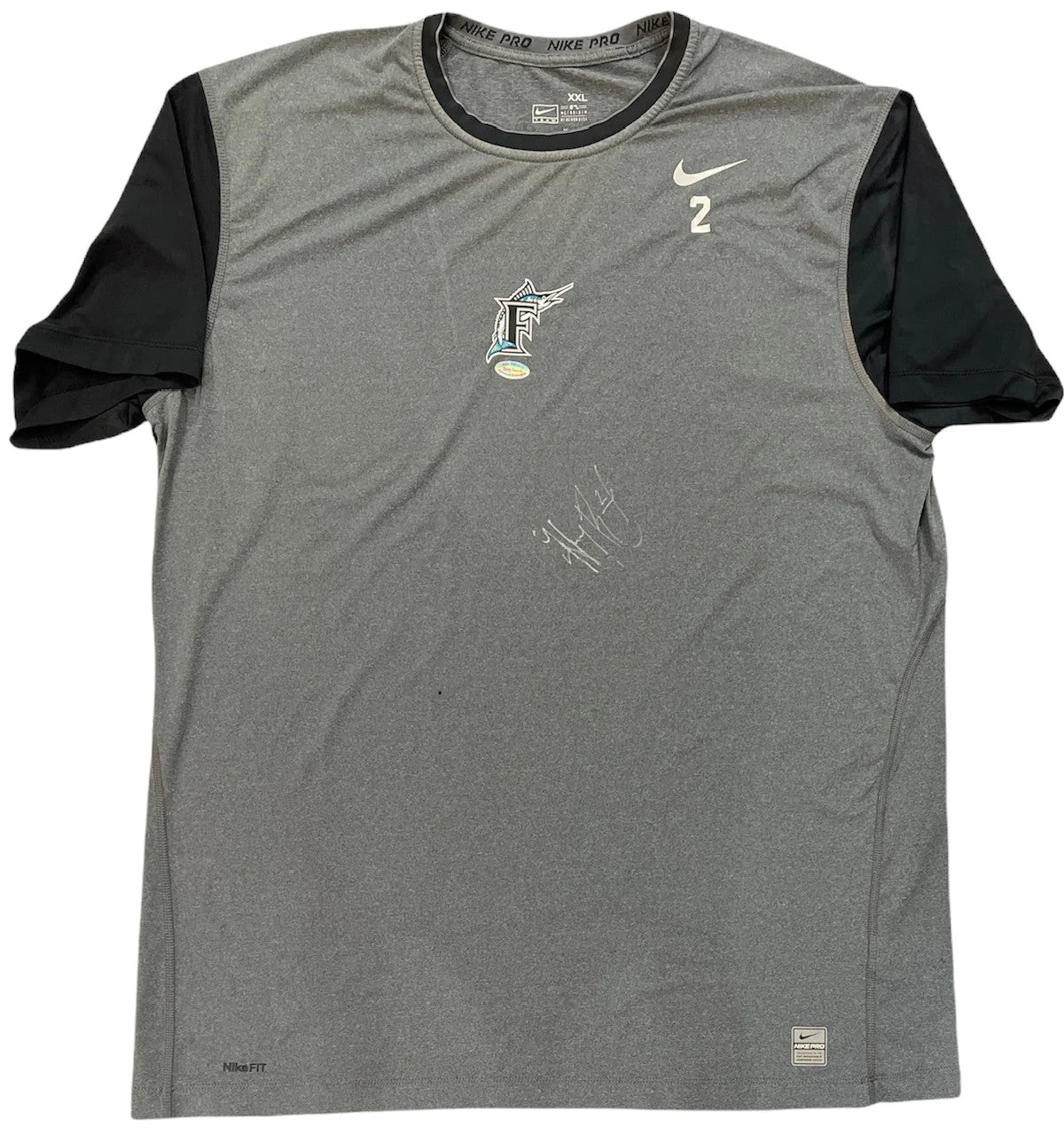 Hanley Ramirez Autographed Marlins Dri Fit Shirt