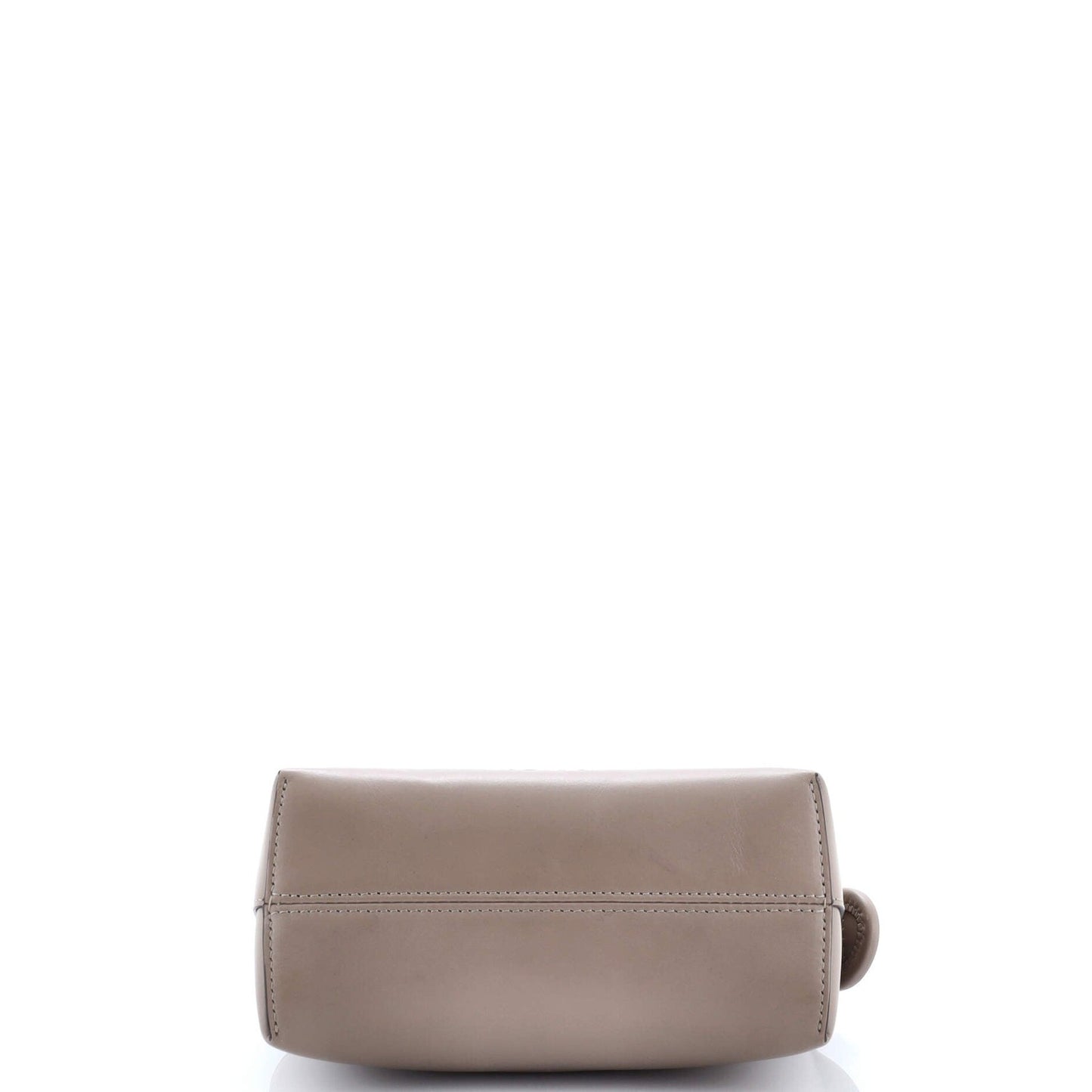 Fendi Logo By The Way Top Handle Bag Embossed Leather Mini