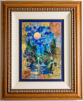 James Coleman Signed Original Painting Mixed Media On Paper Framed