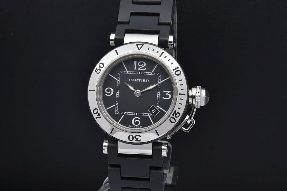 Cartier Pasha Sea-Timer 33Mm Boys W3140003 3025