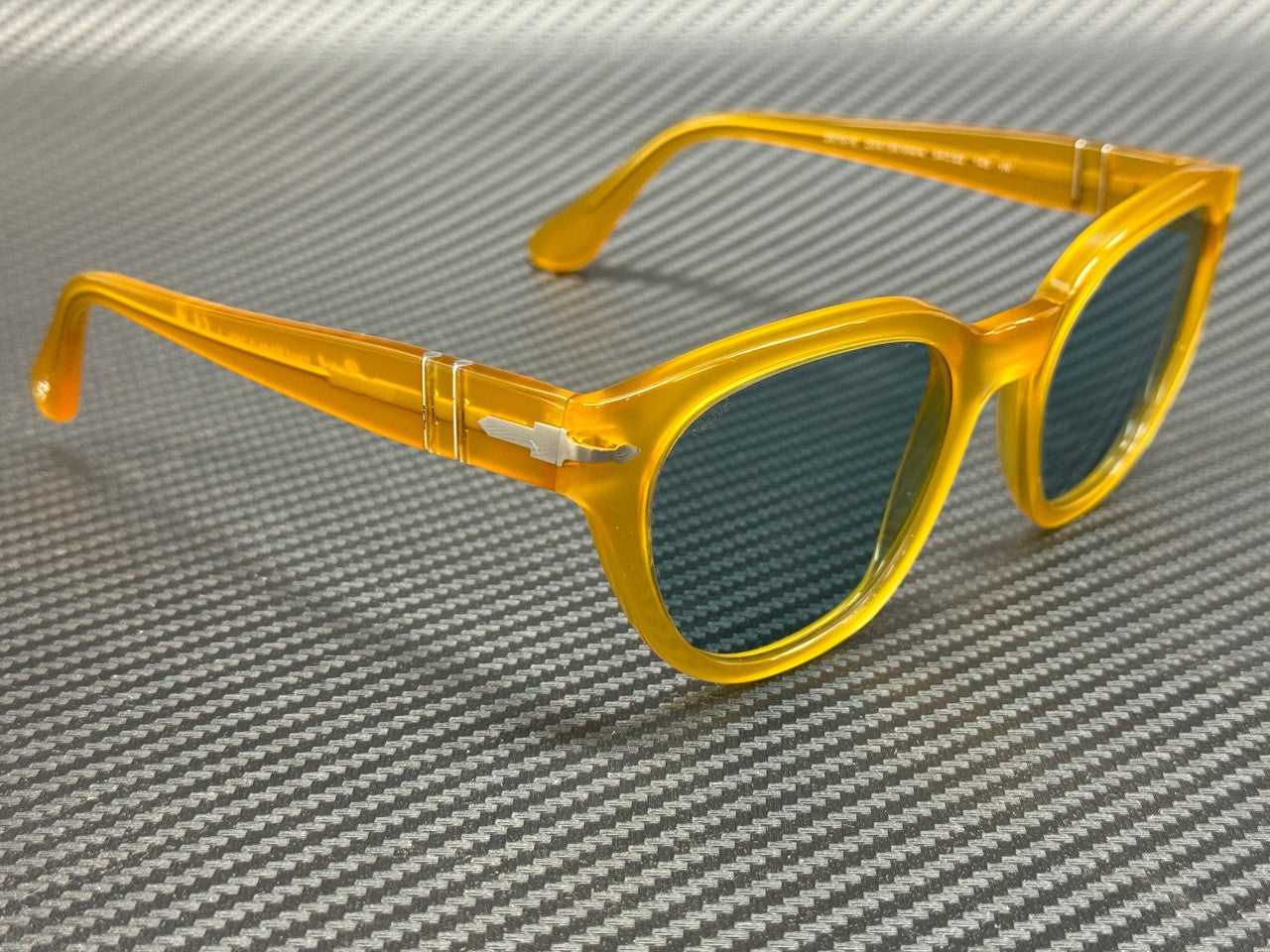 PERSOL PO3379S 204 56 Miele Yellow Blue Unisex 54 mm Sunglasses