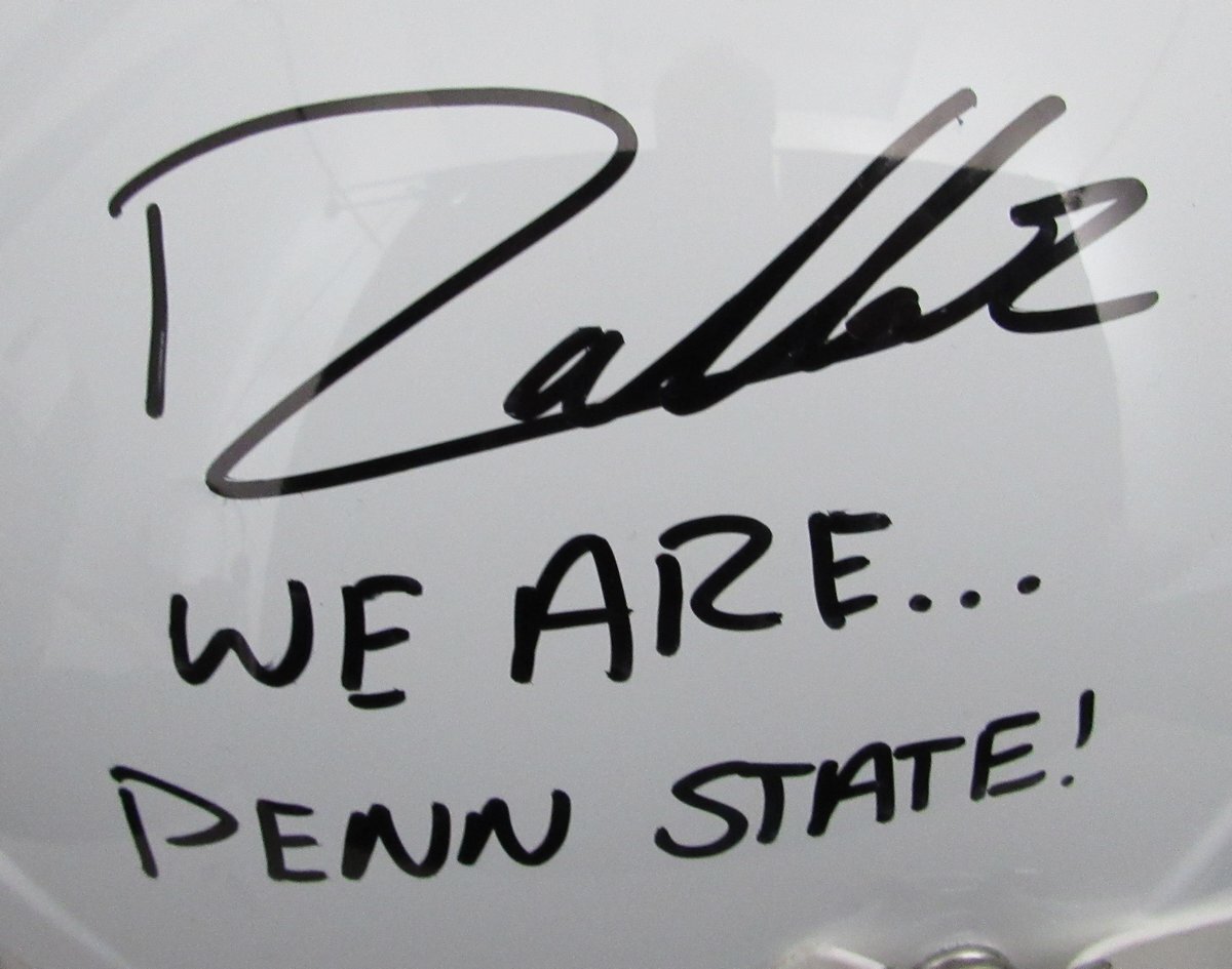 Drew Allar Signed/Inscr Full Size Speed Replica Helmet Penn State Jsa 194516