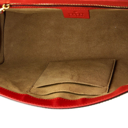 Gucci Padlock Shoulder Bag Gg Coated Canvas And Leather Medium