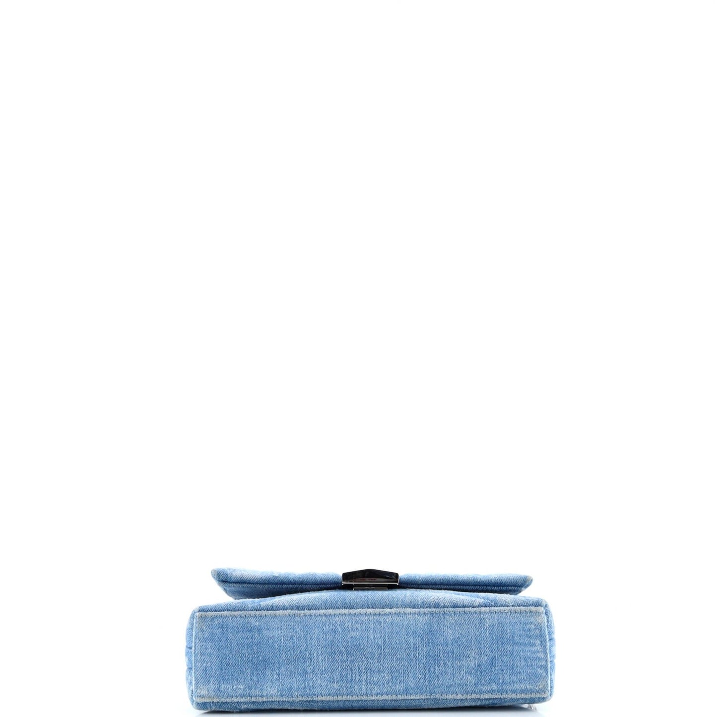 Givenchy 4G Soft Flap Bag Quilted Denim Small