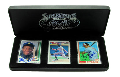 Ken Griffey Jr/Frank Thomas/Cal Ripken Jr Signed