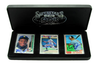 Ken Griffey Jr/Frank Thomas/Cal Ripken Jr Signed