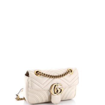 Gucci Gg Marmont Flap Bag Matelasse Leather Small