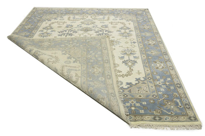 8X10 Ft Oushak Chobi Oriental Rug Floral Design
