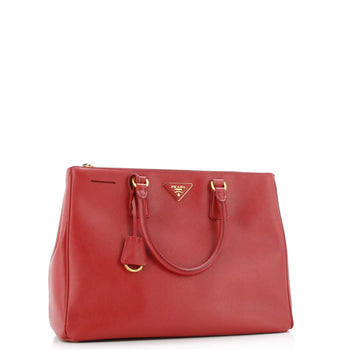 Prada Double Zip Lux Tote Saffiano Leather Large