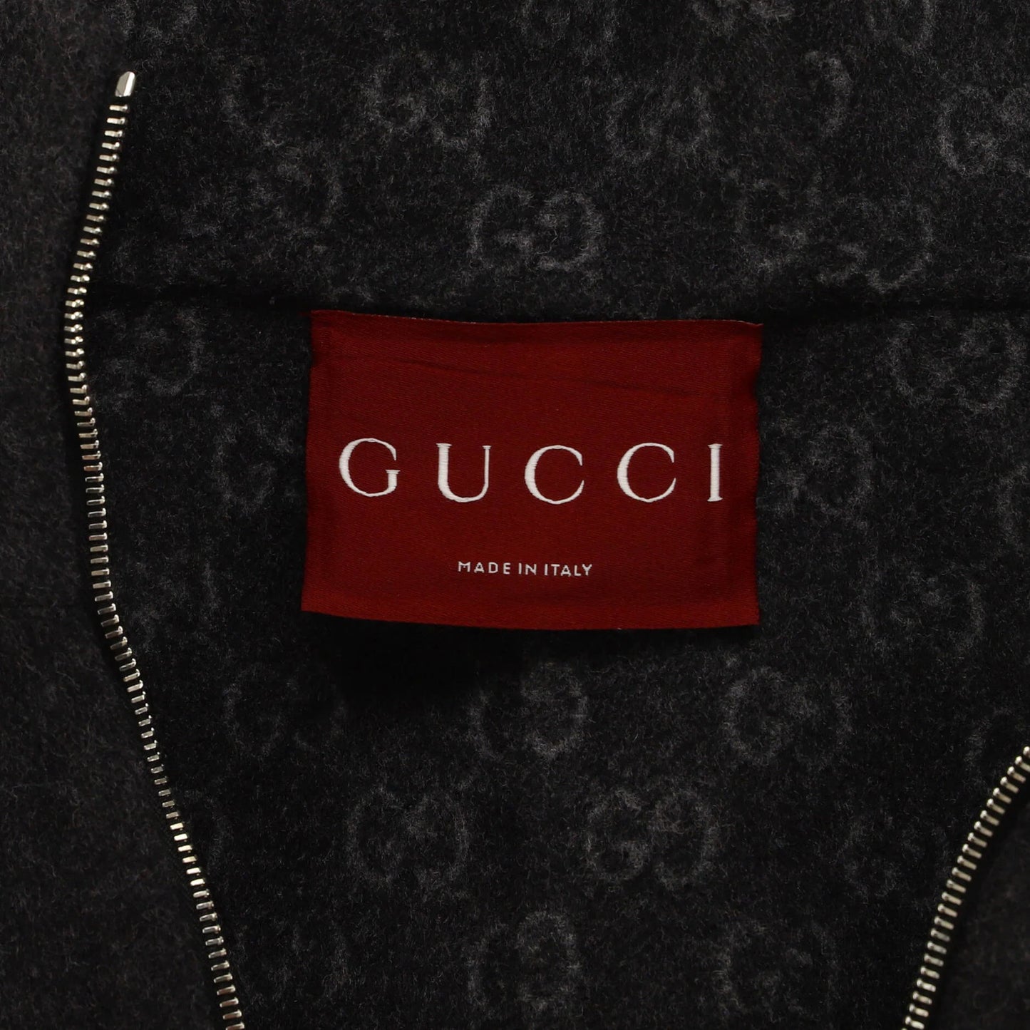 Blend Gucci Women's Logo Zip Hooded Vest Wool