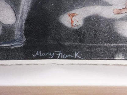 Mary Frank (Uk) Original Monoprint On Wove Signed In Pencil "Flowers Ii" 1984