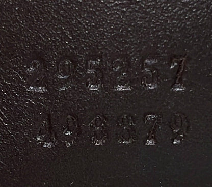 Gucci Front Zip Flat Messenger Bag Gg Coated Canvas Medium