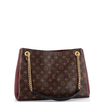 Louis Vuitton Surene Handbag Monogram Canvas With Leather Mm