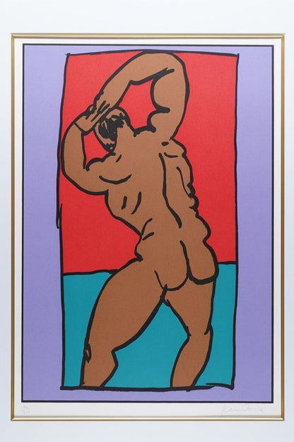 Ken Done Man Figure Signed Original Silkscreen Pop Art Limited Edition 190/200