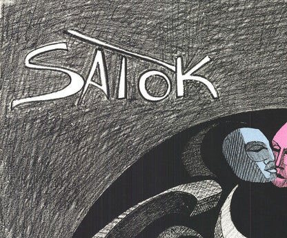 Masks Man 28.5" x 21.75" Lithograph Satok Of Ronald 1972