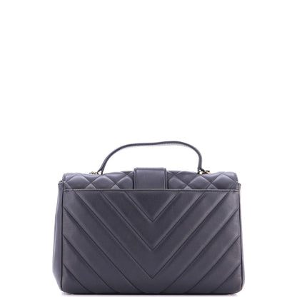 Chanel In The City Top Handle Flap Bag Mixed Quilt Calfskin Medium