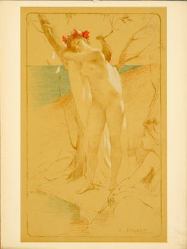 Original Vintage French Poster L'Inconnu By Cablet Estampe Moderne 1897
