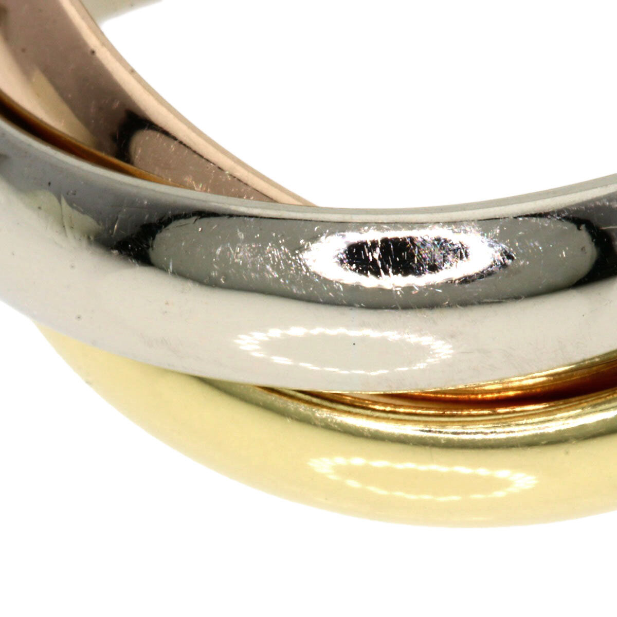 Cartier Ring Trinity Lm #50 K18 Yellow Gold K18