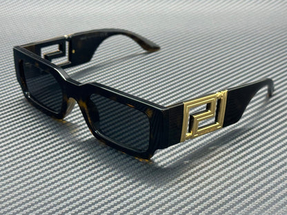 VERSACE VE4506U 108 87 Havana Dark Grey Men's 54 mm Sunglasses
