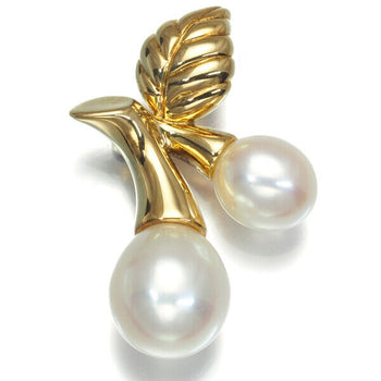 MIKIMOTO Brooch Freshwater Pearl 5.6mm/7.2mm