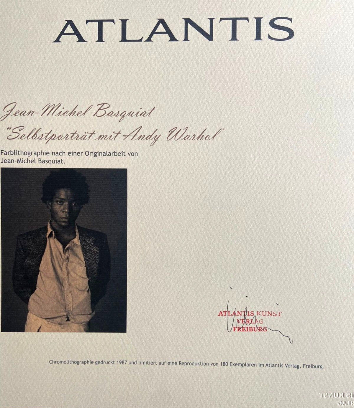 Andy Warhol Jean-Michel Basquiat Coa Signed Numbered By Hand