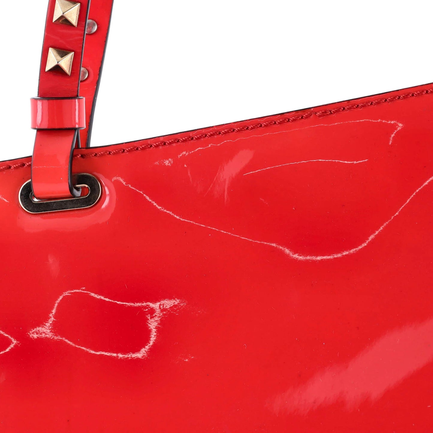 Valentino Garavani Rockstud Tote Soft Patent Medium