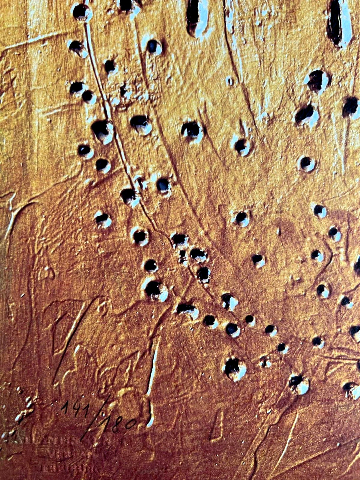 Lucio Fontana Lithograph Coa Signed In Pen Numbered In Pencil 180