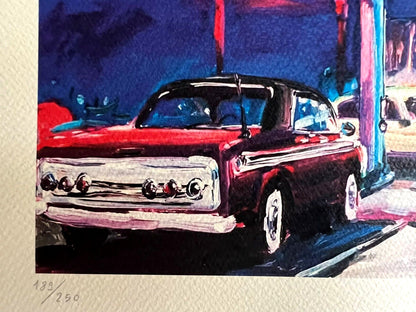 Bob Dylan Lithograph Coa Signed Op Numbered In Pencil Art