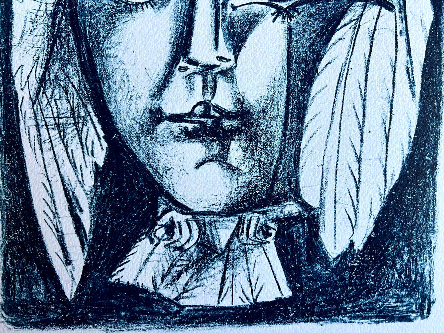 Pablo Picasso Lithograph Coa Signed In Pen Numbered By Hand Stamped Crayon