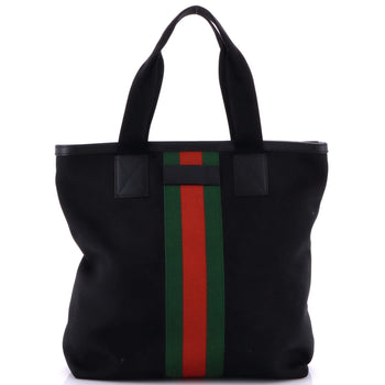 Gucci Web Shopping Tote Techno Canvas Large